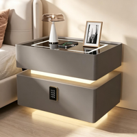 HANYEE Meubles modernes et simples en bois massif, tables de chevet intelligentes, vente en gros, meubles de chambre à coucher pas chers, table de chevet intelligente avec tiroirs de rangement