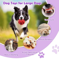 Pawise personnalisé indestructible chien jouets chien en peluche coton corde jouet à mâcher cache-cache en caoutchouc jouets à mâcher pour mâcheurs agressifs
