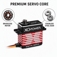 Servo Digital sin Escobillas de 45KG para Coche/Avión RC, Motor con Carcasa de Aluminio CNC, Engranaje de Acero Inoxidable, 8.4V, Programable e Impermeable