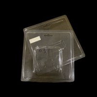 Boîte d'emballage en plastique transparent personnalisée avec plateau et couvercle en blister, fabriquée à partir de matériaux recyclés pour les produits ménagers