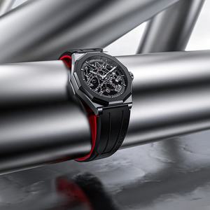 AGELOCER Montre Schwarzwald originale Montre de sport pour hommes Montre mécanique automatique lumineuse creuse Cadeau d'anniversaire pour hommes - Product Image 4