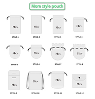 Pochette de bijoux en cuir microfibre de luxe East sunshine sac cordon petit bijou pochette cadeau collier sac d'emballage
