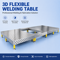 Table de soudage 3D au nitrage, établi de soudage robuste en fonte résistant à la corrosion avec kits de serrage complets