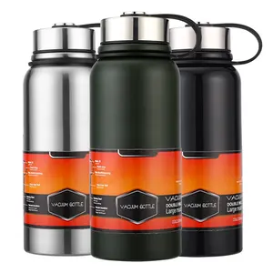 Pioneer Flasks Stainless Steel Metal Vacuum Flask 500ml, 0.5L, Black