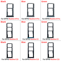 Grosir bagian telepon seluler pengganti baki kartu Sim untuk Oppo Realme 6i 7 4G 9 Pro C3 C15 C31 pelat Slot tempat kartu Sim