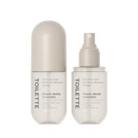 Flacon pulvérisateur PET de luxe en forme de capsule 60ml 100ml, vide, pour cosmétiques, brume fine, pour soins capillaires et du cuir chevelu, logo personnalisé