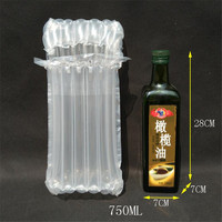 Emballage gonflable en PE écologique personnalisable pour la protection des bouteilles, résistant aux chocs et aux intempéries