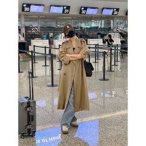 Nouveaux manteaux et vestes pour femmes, style trench, manches longues, <span class=keywords><strong>mi</strong></span>-longs, printemps, hiver et automne, avec ceinture - Product Image 2