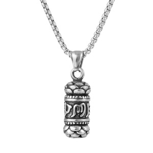 Colgante de loto de acero inoxidable yunnique con mantra Shurangama para hombre, collar retro, regalo, joyería - Product Image 5