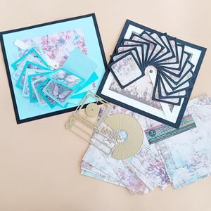 Carte cascade circulaire matrices de découpe en métal matrices dorées rotatives pour cadeau papier artisanat carte à la main faisant des cartes de voeux bricolage - Product Image 3