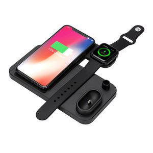 Soporte y soporte de carga inalámbrico portátil 4 en 1 de 10W para iPhone Earb <span class=keywords><strong>Pro</strong></span> para <span class=keywords><strong>Huawei</strong></span> <span class=keywords><strong>P30</strong></span> para Samsung S10 para Airpods - Product Image 2