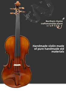 Violín CHENTUO CT4.1 Hecho a Mano de Alto Rendimiento con Tapa Trasera/Laterales de Madera de Abeto Natural Sólido, Diapasón de Ébano y Arco, Hecho en China - Product Image 6