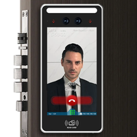 Nuevo 5 pulgadas biométrico Visible cara tarjeta tiempo asistencia y Control DE ACCESO TCP/IP WIFI código QR Palma reconocimiento Facial Software gratuito