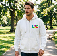 Sweat-shirt à capuche zippé intégral à manches longues pour homme, style décontracté et sportif, collection automne, vente en gros