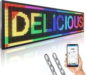 Módulo de señalización digital WiFi con pantalla LED RGB para exteriores con mensaje móvil para uso en interiores y exteriores - Product Image 1