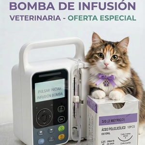 Gran Oferta: Bomba de Infusión Veterinaria Portátil con 1000 Alarmas Recientes y Registros de Infusión, Consultable en Cualquier Momento - Product Image 1