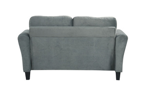 Custom 3 <strong>Piece</strong> Sofa <strong>Set</strong> in Light Grey Polyester Fabric with Cushions Backrest 3-Seater Sofa and <strong>2</strong>-Seater Sofa <strong>Couches</strong> <strong>Set</strong> - Product Image 5
