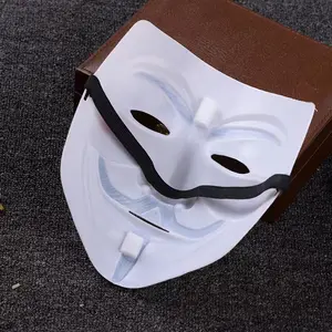 Hacker maskesi V Vendetta maskesi toptan cadılar bayramı Cosplay kostüm parti sahne maskesi