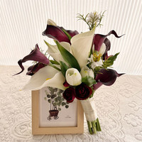 Bouquet de tulipes artificielles faites à la main de style coréen, respectueux de l'environnement, durable, pour la photographie de mariage, les fleurs de la mariée