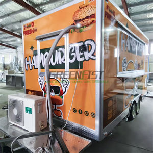 Özelleştirilmiş 13ft 15ft 16ft Sarı Kare Yiyecek Treyleri Yiyecek Kamyonları Tam Ticari Mutfak Ekipmanları Atıştırmalık Yiyecekler için Paslanmaz Çelik - Product Image 6