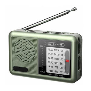 วิทยุพกพา AM FM SW หลายย่านความถี่ พร้อมเสาอากาศแบบยืดหดได้ แบตเตอรี่แบบชาร์จได้ เหมาะสำหรับผู้สูงอายุ ใช้ในบ้านและฟังนอกบ้าน - Product Image 2