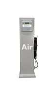 Vertical Commercial Tire Inflator Corded Electric Car & Bicycle Tire Air Pump Metal LCD Display Dual Cylinder