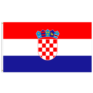 <span class=keywords><strong>Bandera</strong></span> de Croacia Personalizable de Poliéster de 3x5 pies, de una Sola Cara, Estilo Gallardete, Duradera y Transpirable para Exhibición de Banderas Nacionales - Product Image 1