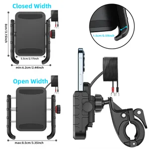 Suporte de silicone antiderrapante para celular, suporte de bicicleta e motociclismo de 4 a 6,5 polegadas