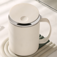 Tasses à eau en métal 400ml, tasses à lait isolées, tasse à café en acier inoxydable 316 avec poignée, vente en gros