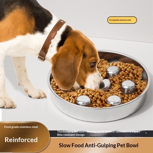 Tazón para Perros <span class=keywords><strong>con</strong></span> Diseño en Relieve <span class=keywords><strong>de</strong></span> Corazón y <span class=keywords><strong>Hueso</strong></span>, Antideslizante, <span class=keywords><strong>de</strong></span> Alimentación Lenta y Anti-Asfixia, para Perros Medianos y Grandes - Product Image 1