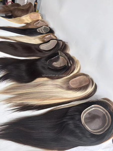 Topper de Cabello Humano 100% Remy con Reflejos Europeos, Base de Seda Cosida a Mano - Product Image 3
