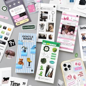 Bloc de Pegatinas de 20 Hojas/paquete, Serie Diaria para Compartir, Estilo de Vida de Instagram, Diario, Decoración DIY, Capa Base - Product Image 2