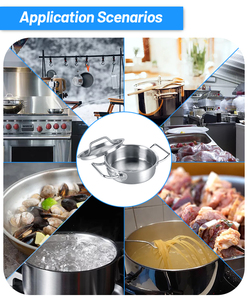 Bán Buôn Kích Cỡ Khác Nhau Lớn Nồi Nước Sốt Thương Mại Thép Không Gỉ Súp Kho Chậu Với Nắp - Product Image 5