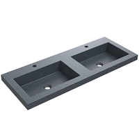 Fabricants CONRAZZO Grand évier de salle de séjour à double cuvette pour le lavage des mains 120 cm Lavabo pour le visage LOGO personnalisé
