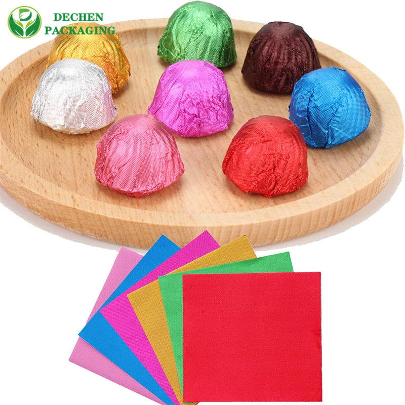 Matte Gold Foil Backing Paper for Candy & Chocolate