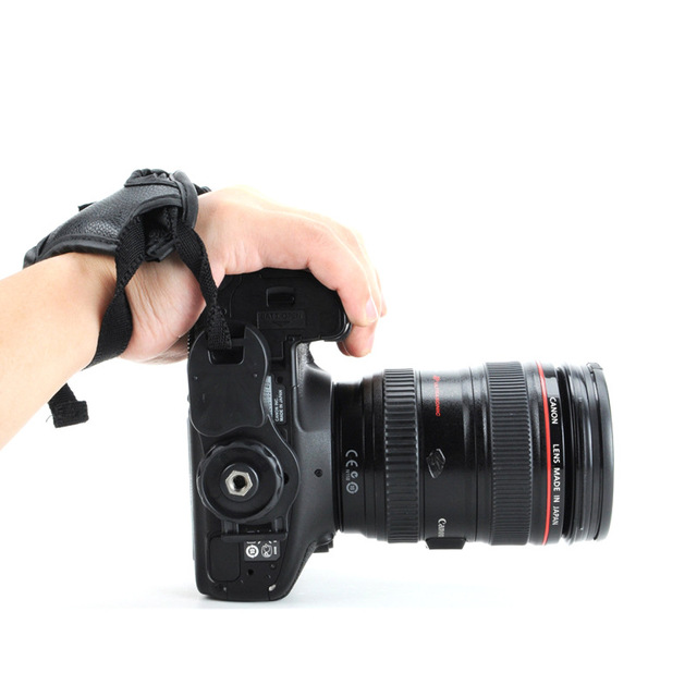 Quick Release Leather Adjustable Camera Holder Hand Wrist Strap for DSL Camera