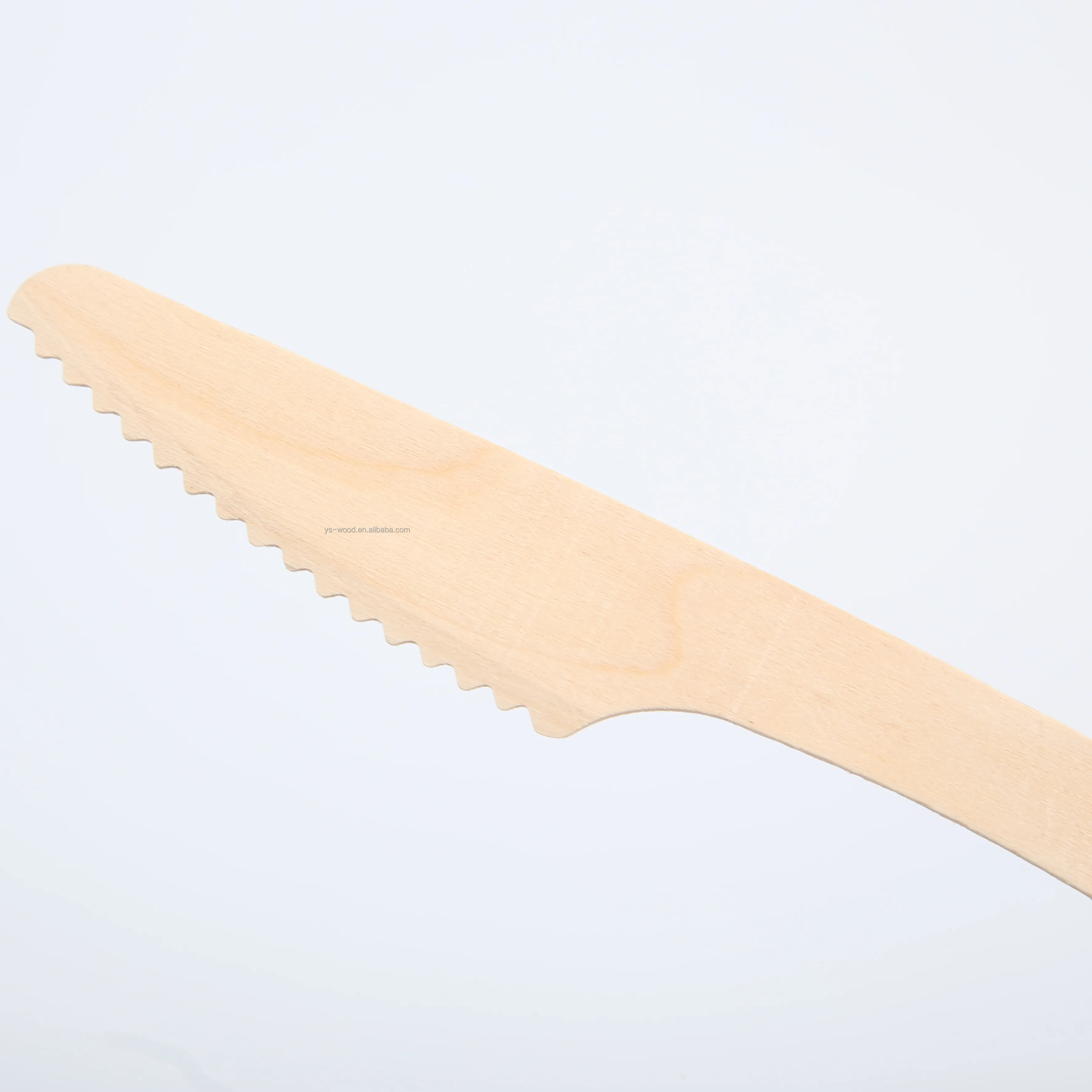 Cuchillo de madera de abedul de 190MM, cubiertos de madera de 7,5 pulgadas para fiesta de boda, restaurante, vajilla de madera, tenedor de alta calidad, precio bajo