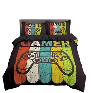 Game Series Boys Cartoon Duvet Cover Kids Loving Comfortable Bedding Set With Pillowcase Custom Games Polyester Quilt Cover Sets