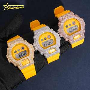 Buss Down boîtier de montre bijoux glacés 925 argent Moissanite diamant S6900y boîtier de montre Pass testeur de diamant lunette de montre glacée - Product Image 1