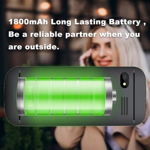 Teléfono Móvil Mocell MC1801 con Pantalla de 2.4 Pulgadas, Batería de 1800 mAh, Doble SIM, Doble Modo de Espera, Altavoz Potente, Reproductor MP3 y MP4, Radio FM, Linterna, Teléfono para Personas Mayores - Product Image 2