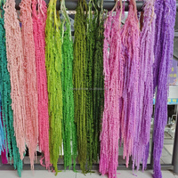 Fleur décorative Amarante Fleur Amoureux Larme Conservée Amarante Suspendue Mariage Amaranthus Caudatus Fleur pour Noël