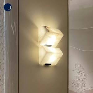Lámpara de Pared Moderna Minimalista de Mármol, LED Beige 220V, Iluminación Decorativa para Sala de Estar y Dormitorio - Product Image 1
