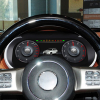 ZWNAV Tableau de bord de voiture LCD 12,3 pouces, compteur de vitesse numérique Linux pour Jeep Grand Cherokee 2011-2013