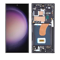 Cadre d'écran LCD OLED d'origine pour Samsung S23 Ultra 5G, garantie 1 an de remplacement pour écran S918 compatible Galaxy