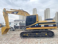 Vente en gros usine : Excavatrice sur chenilles d'occasion CAT 320B manuelle de 20 tonnes, très demandée en Afrique pour l'exploitation minière