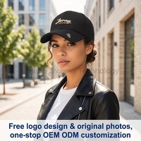 Casquette de baseball OEM ODM avec logo personnalisé, broderie 3D, motif « Journey Forward », style streetwear, faible MOQ, livraison rapide