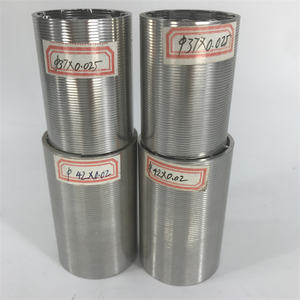 अच्छी गुणवत्ता 4 "6" 8 "10" <span class=keywords><strong>12</strong></span> इंच व्यास स्लॉट 10 20 40 स्टेनलेस स्टील 304 316 316L वेज वायर जॉन्सन फ़िल्टर - Product Image 1