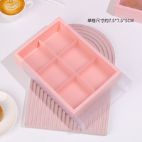 Boîte à biscuits imprimé de logo personnalisé boulangerie pliable boîte à pâtisserie donut macaron tiroir boîtes en papier diviseurs d'emballage et grille
