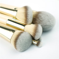 Kuas Make Up Mewah Seniman Makeup 28 Buah Profesional Kecantikan dengan Logo Cetak Kustom Set Kuas Makeup Gadis Cantik