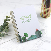 Agenda hebdomadaire mensuel avec logo personnalisé Journal d'objectif Manifestation Journal Agenda quotidien carnet de notes planificateur à puces